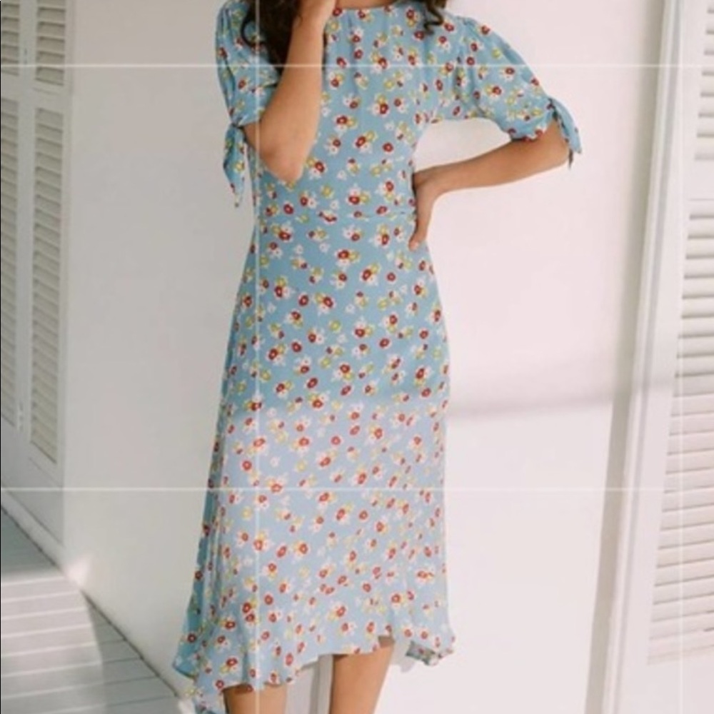 Faithfull the Brand Erin Midi Dress size XS